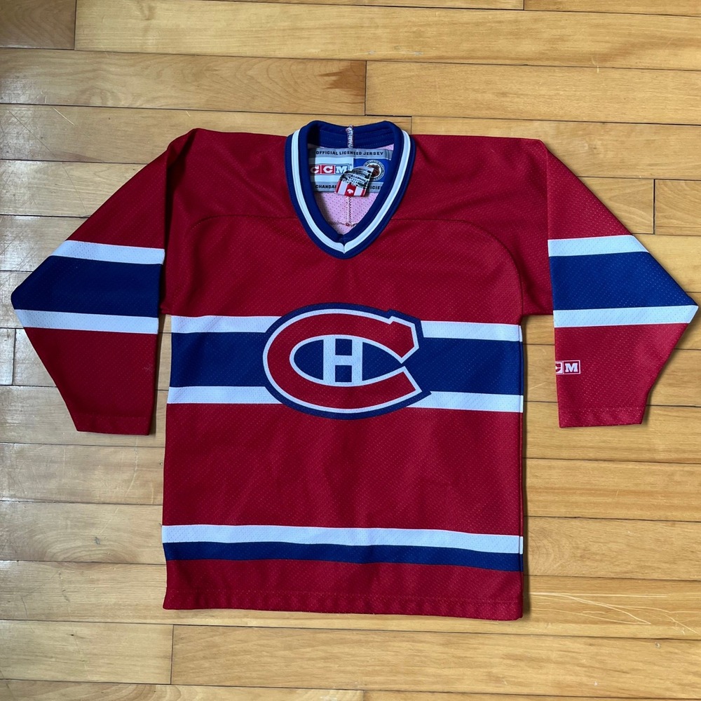 CCM Montreal Canadiens NHL Jersey Red Blue White Clermont 06 Sz Child One Size